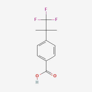 molecular formula C11H11F3O2 B1433084 4-(1,1,1-三氟-2-甲基丙烷-2-基)苯甲酸 CAS No. 1147531-71-2