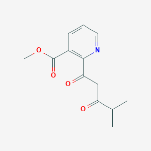 Methyl 2-(4-methyl-3-oxopentanoyl)pyridine-3-carboxylate