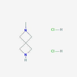 molecular formula C6H14Cl2N2 B1433087 2-甲基-2,6-二氮杂螺[3.3]庚烷二盐酸盐 CAS No. 1630082-57-3