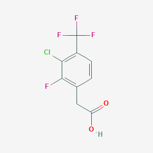 molecular formula C9H5ClF4O2 B1433088 3-Chloro-2-fluoro-4-(trifluoromethyl)phenylacetic acid CAS No. 1431329-72-4