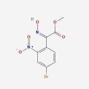 molecular formula C9H7BrN2O5 B1433089 (Z)-甲基 2-(4-溴-2-硝基苯基)-2-(羟基亚氨基)乙酸 CAS No. 1628563-38-1