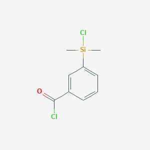 molecular formula C9H10Cl2OSi B14330909 3-[Chloro(dimethyl)silyl]benzoyl chloride CAS No. 105410-04-6