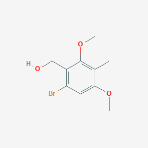 molecular formula C10H13BrO3 B14330926 (6-Bromo-2,4-dimethoxy-3-methylphenyl)methanol CAS No. 110466-11-0