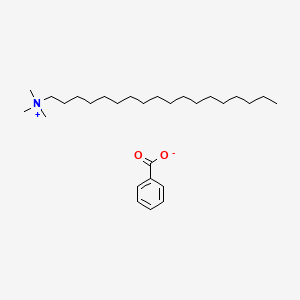 molecular formula C28H51NO2 B14330944 N,N,N-Trimethyloctadecan-1-aminium benzoate CAS No. 108313-50-4