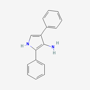 molecular formula C16H14N2 B14330959 2,4-Diphenyl-1H-pyrrol-3-amine CAS No. 110287-93-9