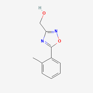 molecular formula C10H10N2O2 B1433102 [5-(2-甲基苯基)-1,2,4-噁二唑-3-基]甲醇 CAS No. 1394645-03-4