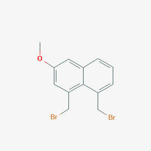 molecular formula C13H12Br2O B14331029 1,8-Bis(bromomethyl)-3-methoxynaphthalene CAS No. 111013-16-2