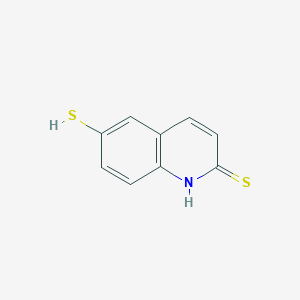 molecular formula C9H7NS2 B14331041 6-Sulfanylquinoline-2(1H)-thione CAS No. 110131-14-1