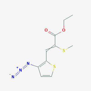 Ethyl 3-(3-azidothiophen-2-yl)-2-(methylsulfanyl)prop-2-enoate