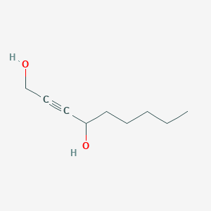 molecular formula C9H16O2 B14331155 Non-2-yne-1,4-diol CAS No. 98262-70-5