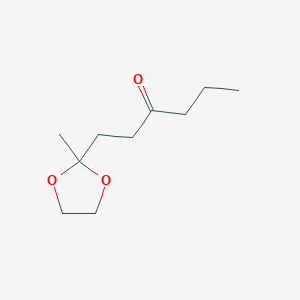 1-(2-Methyl-1,3-dioxolan-2-YL)hexan-3-one