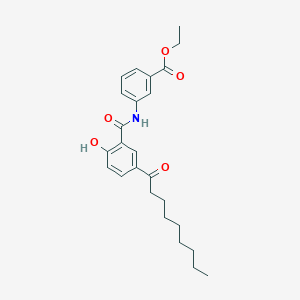 Ethyl 3-(2-hydroxy-5-nonanoylbenzamido)benzoate