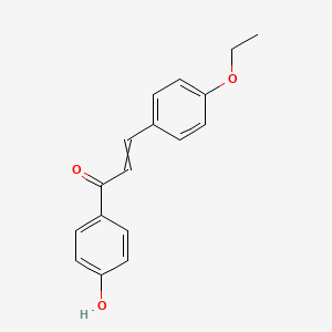 molecular formula C17H16O3 B14331218 2-Propen-1-one, 3-(4-ethoxyphenyl)-1-(4-hydroxyphenyl)- CAS No. 97355-91-4