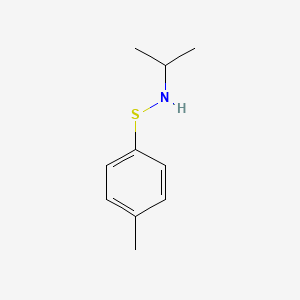 molecular formula C10H15NS B14331225 N-[(4-Methylphenyl)sulfanyl]propan-2-amine CAS No. 111698-29-4