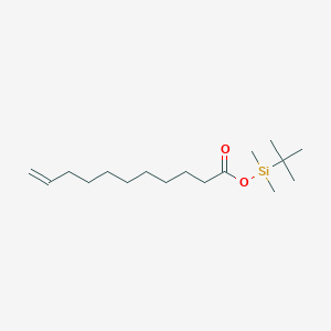 molecular formula C17H34O2Si B14331247 tert-Butyl(dimethyl)silyl undec-10-enoate CAS No. 104255-76-7