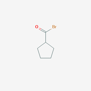 molecular formula C6H9BrO B14331276 Cyclopentanecarbonyl bromide CAS No. 98139-86-7