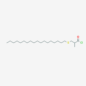 2-Methyl-3-(octadecylsulfanyl)propanoyl chloride