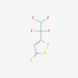 3H-1,2-Dithiole-3-thione, 5-(1,1,2,2-tetrafluoroethyl)-