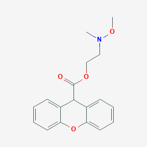 2-[methoxy(methyl)amino]ethyl 9H-xanthene-9-carboxylate