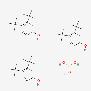 molecular formula C42H69O6P B14331373 3,4-Ditert-butylphenol;phosphorous acid CAS No. 105434-71-7