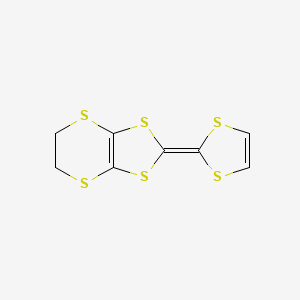 molecular formula C8H6S6 B14331382 1,3-Dithiolo[4,5-b][1,4]dithiin, 2-(1,3-dithiol-2-ylidene)-5,6-dihydro- CAS No. 97307-49-8