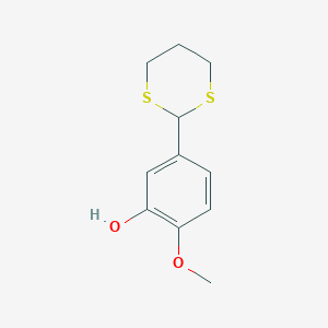 Phenol, 5-(1,3-dithian-2-yl)-2-methoxy-