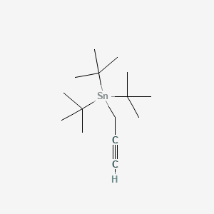 molecular formula C15H30Sn B14331398 Tri-tert-butyl(prop-2-yn-1-yl)stannane CAS No. 111708-20-4