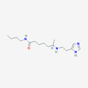 N-Butyl-6-{[2-(1H-imidazol-5-yl)ethyl]amino}heptanamide