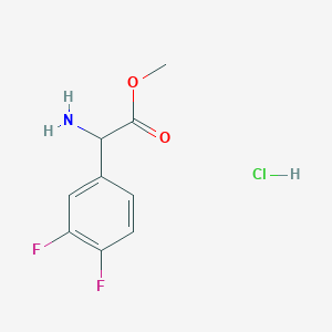 molecular formula C9H10ClF2NO2 B1433144 2-氨基-2-(3,4-二氟苯基)乙酸甲酯盐酸盐 CAS No. 1423024-63-8