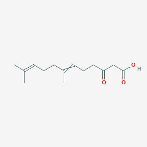 7,11-Dimethyl-3-oxododeca-6,10-dienoic acid