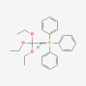 molecular formula C26H31O3P B14331474 Triphenyl(2,2,2-triethoxyethylidene)-lambda~5~-phosphane CAS No. 106046-73-5