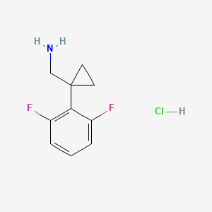 molecular formula C10H12ClF2N B1433148 [1-(2,6-二氟苯基)环丙基]甲胺盐酸盐 CAS No. 1427380-04-8