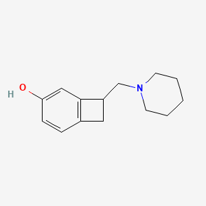 8-[(Piperidin-1-yl)methyl]bicyclo[4.2.0]octa-1,3,5-trien-3-ol