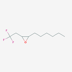 molecular formula C10H17F3O B14331567 2-Hexyl-3-(2,2,2-trifluoroethyl)oxirane CAS No. 111289-03-3