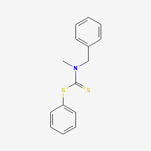 molecular formula C15H15NS2 B14331571 Phenyl benzyl(methyl)carbamodithioate CAS No. 109720-09-4