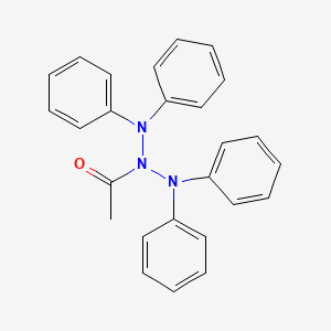 molecular formula C26H23N3O B14331573 1-(1,1,3,3-Tetraphenyltriazan-2-yl)ethan-1-one CAS No. 97964-71-1