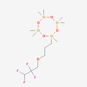 2,2,4,4,6,6,8-Heptamethyl-8-[3-(2,2,3,3-tetrafluoropropoxy)propyl]-1,3,5,7,2,4,6,8-tetroxatetrasilocane