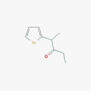 molecular formula C9H12OSe B14331621 2-(Selenophen-2-yl)pentan-3-one CAS No. 106723-46-0