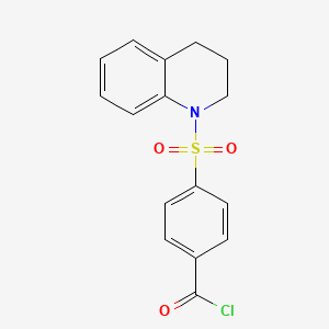 B1433163 4-((3,4-dihydroquinolin-1(2H)-yl)sulfonyl)benzoyl chloride CAS No. 1706462-03-4