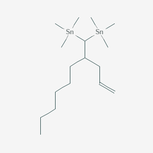 [2-(Prop-2-en-1-yl)octane-1,1-diyl]bis(trimethylstannane)