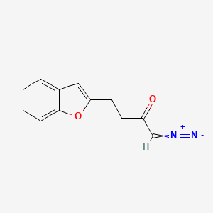 4-(1-Benzofuran-2-yl)-1-diazoniobut-1-en-2-olate