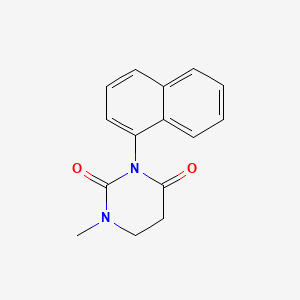 molecular formula C15H14N2O2 B14331675 Dihydro-1-methyl-3-(1-naphthalenyl)-2,4(1H,3H)-pyrimidinedione CAS No. 101394-27-8