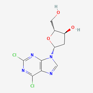 molecular formula C10H10Cl2N4O3 B1433168 2,6-二氯嘌呤-2'-脱氧核糖苷 CAS No. 37390-66-2