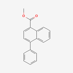 molecular formula C18H14O2 B14331682 Methyl 4-phenylnaphthalene-1-carboxylate CAS No. 109250-77-3