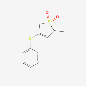 2-Methyl-4-phenylsulfanyl-2,5-dihydrothiophene 1,1-dioxide