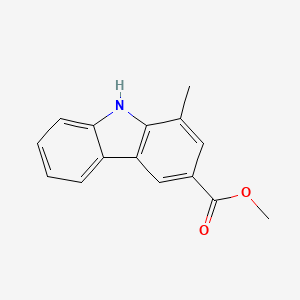 molecular formula C15H13NO2 B14331771 methyl 1-methyl-9H-carbazole-3-carboxylate CAS No. 104970-91-4