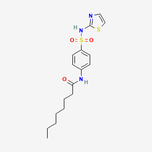 Octanamide, N-[4-[(2-thiazolylamino)sulfonyl]phenyl]-