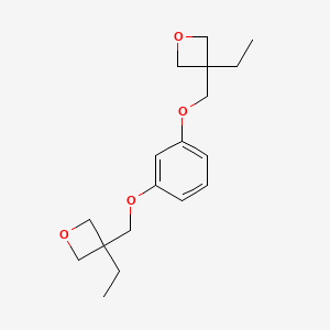 molecular formula C18H26O4 B14331793 Oxetane, 3,3'-[1,3-phenylenebis(oxymethylene)]bis[3-ethyl- CAS No. 111090-66-5