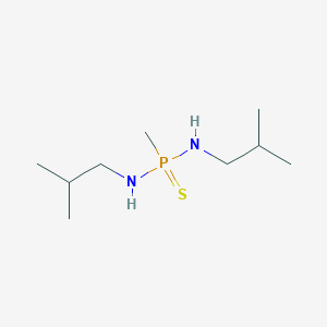 molecular formula C9H23N2PS B14331796 P-Methyl-N,N'-bis(2-methylpropyl)phosphonothioic diamide CAS No. 109054-13-9