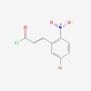 3-(5-Bromo-2-nitrophenyl)prop-2-enoyl chloride